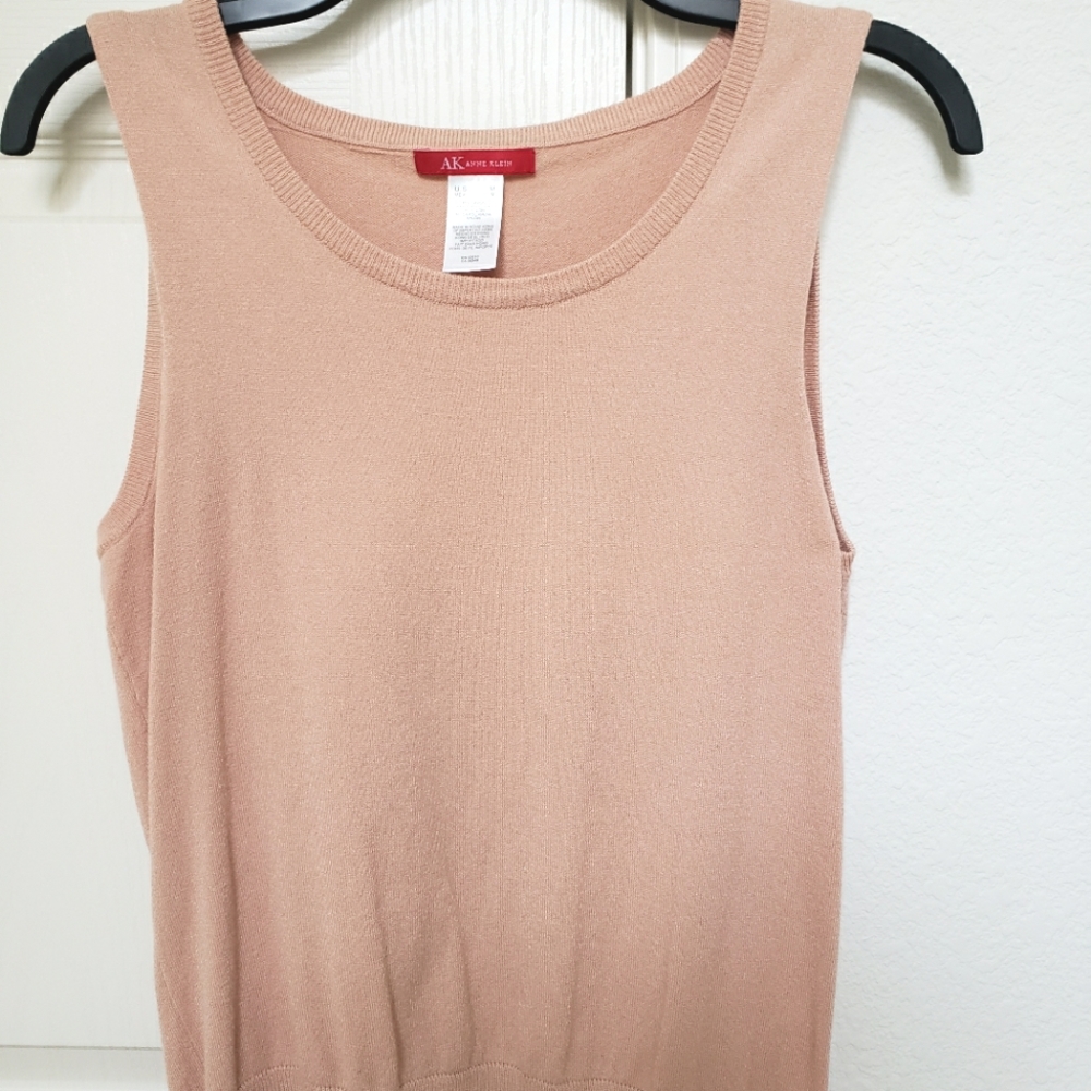Anne Klein muted light coral tank top